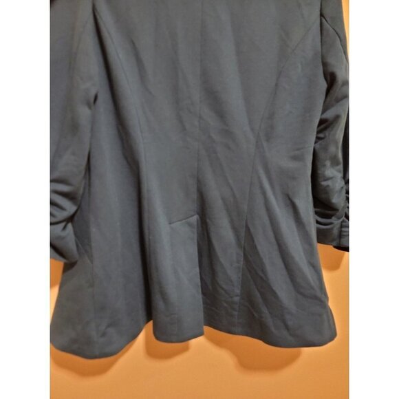 MODCLOTH Women's classic blue Cotton Blend blazer with a button Jacket Size m - Picture 5 of 11